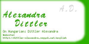 alexandra dittler business card